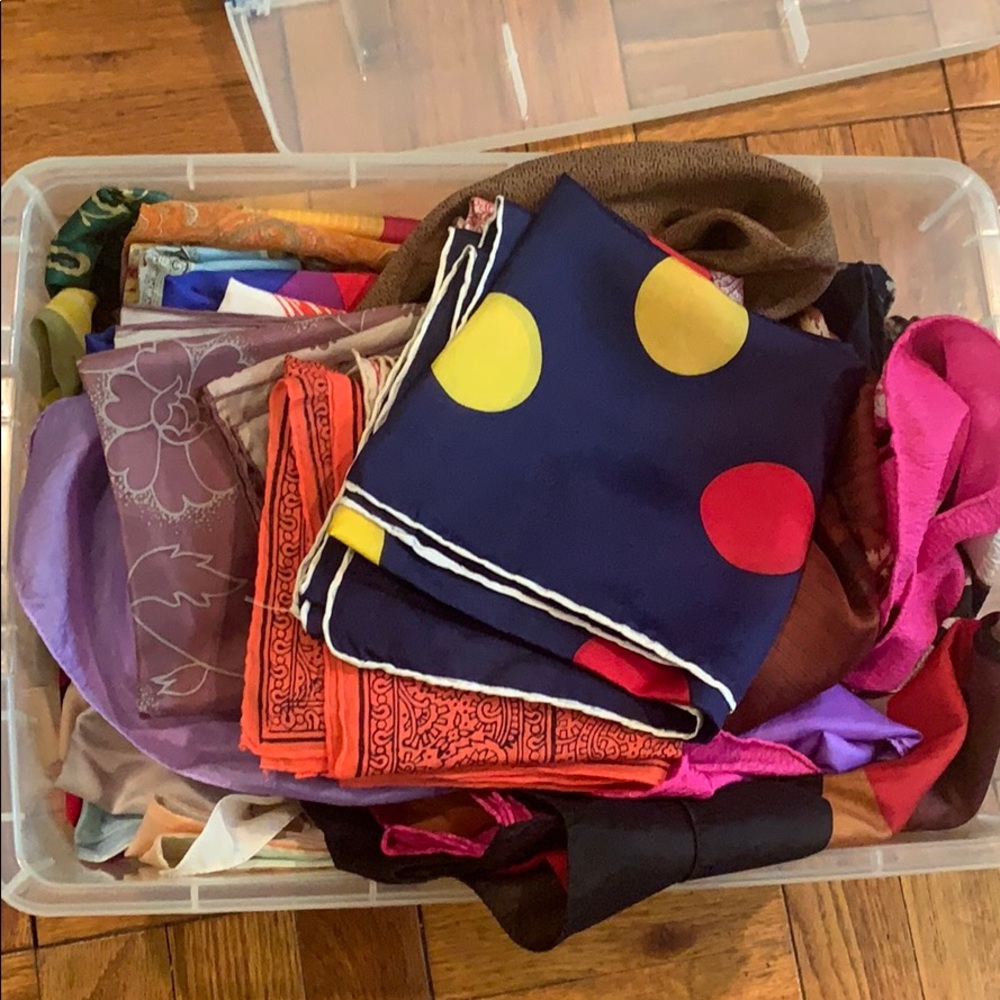 Assorted Silk Scarves (about 30)
